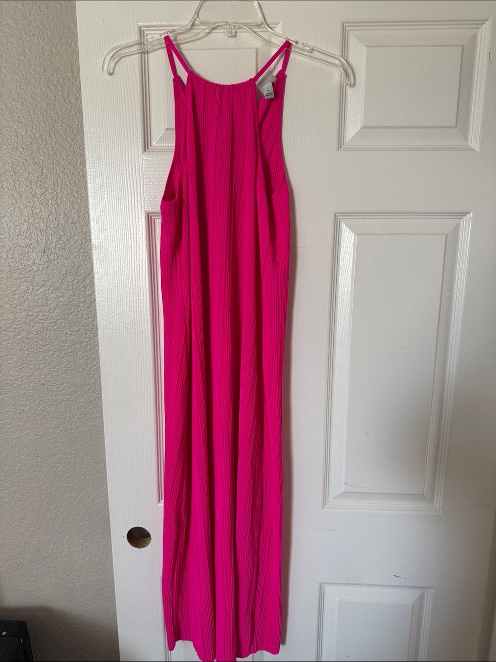 a new day Bright Fuchsia Pleated Sleeveless Maxi Dress